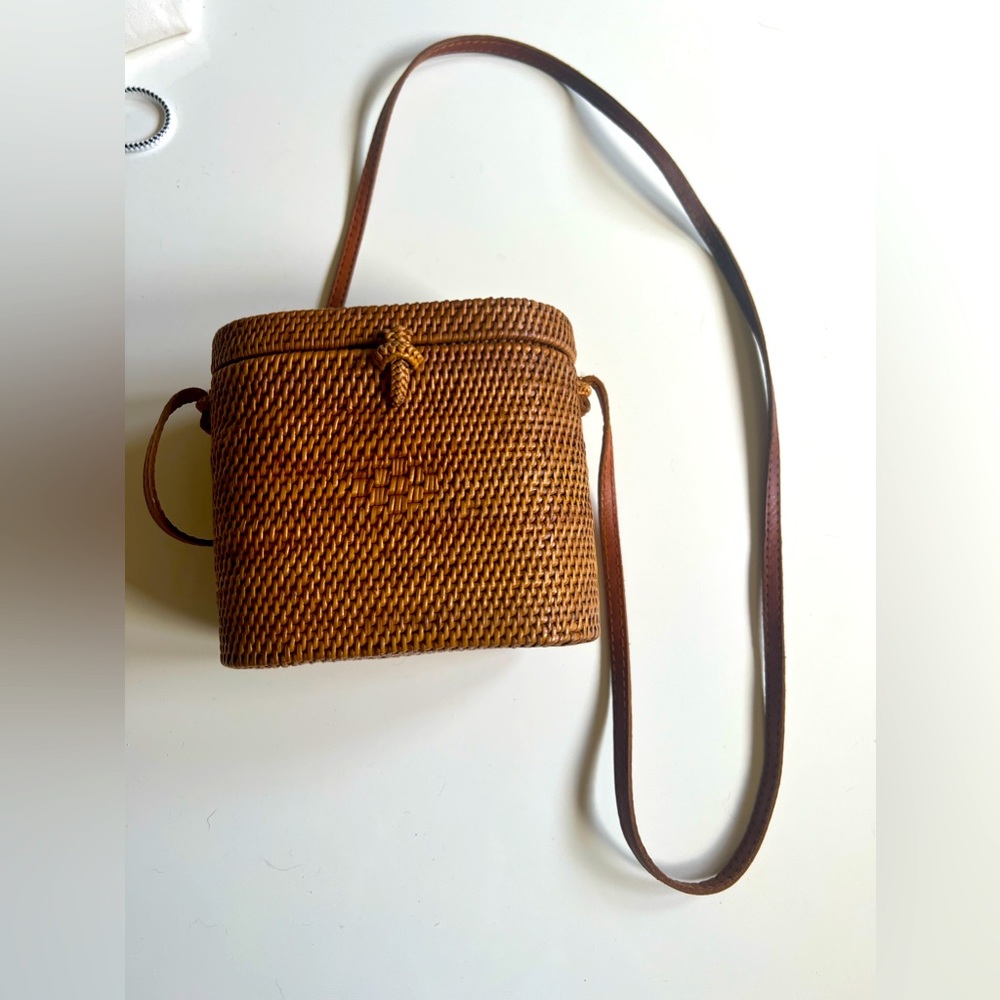 Anthropologie Rattan Purse
